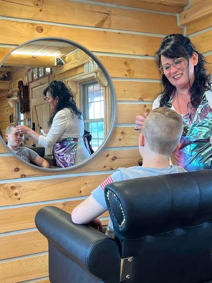 Kids haircut at Mickey's